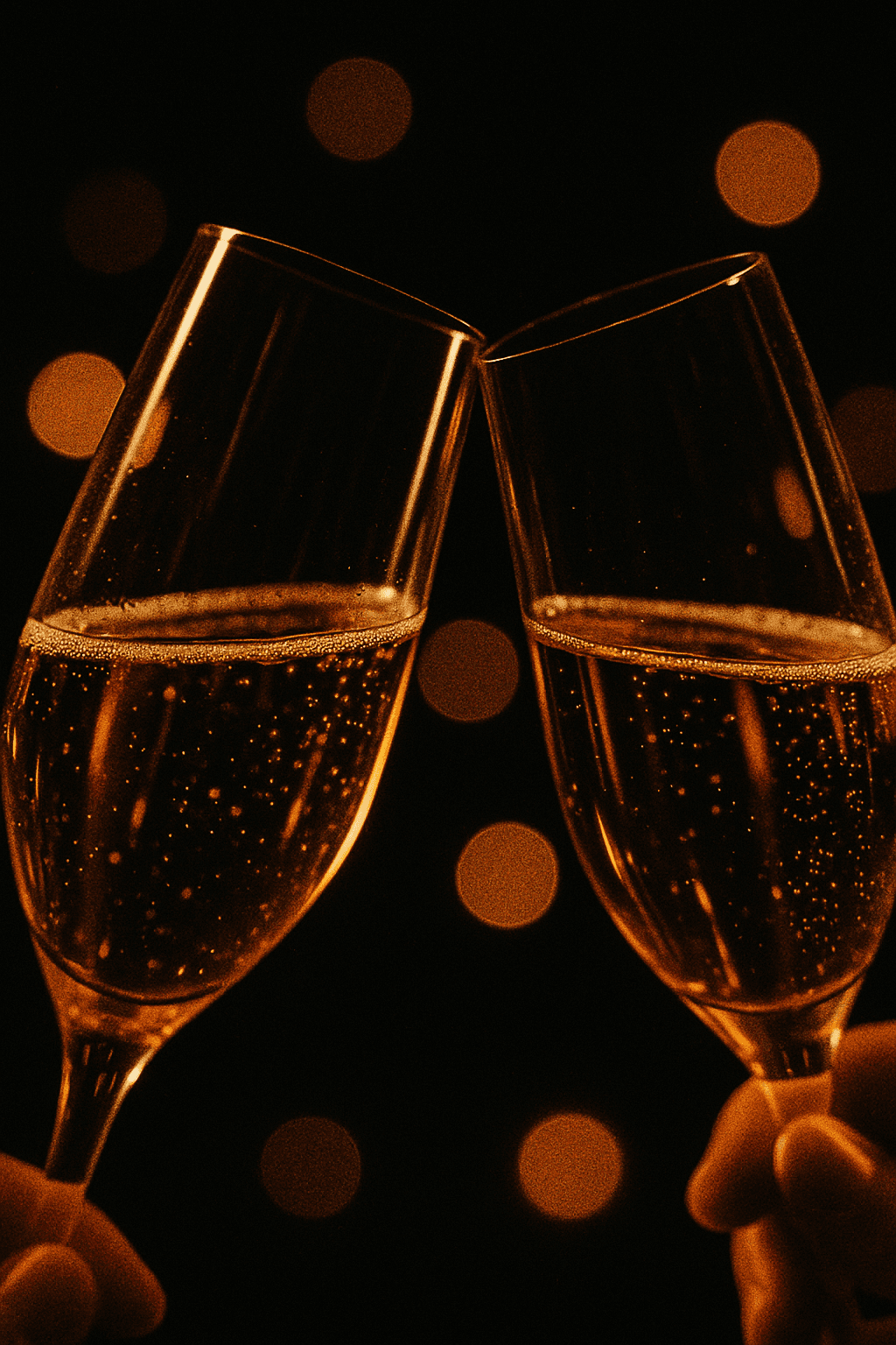 Champagne toast at the gala